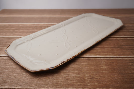 イッチン　長方プレート（アイボリー）