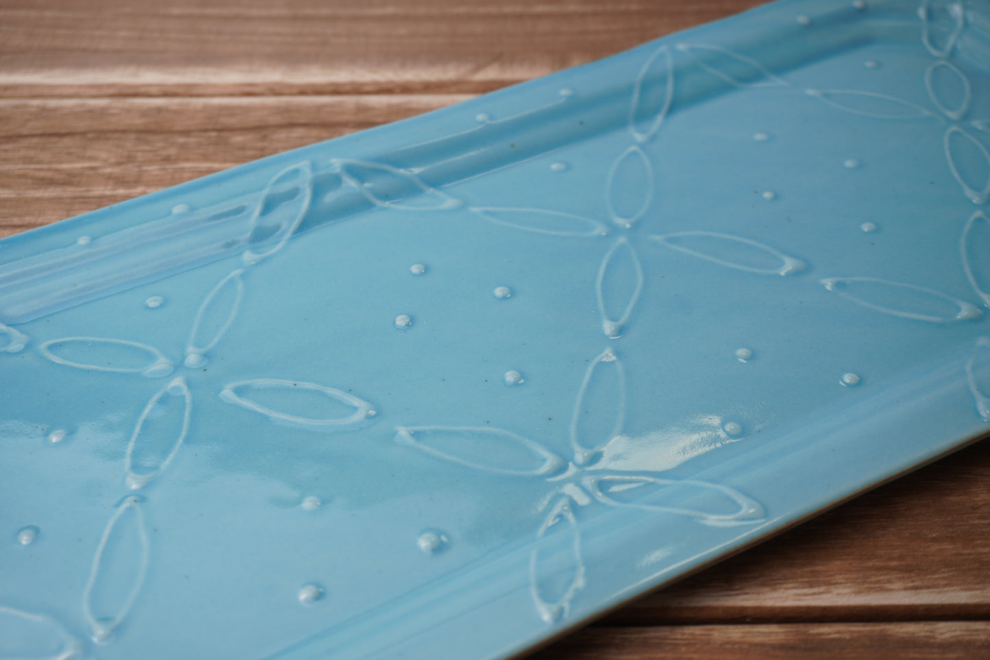 イッチン　長方プレート（ライトブルー）