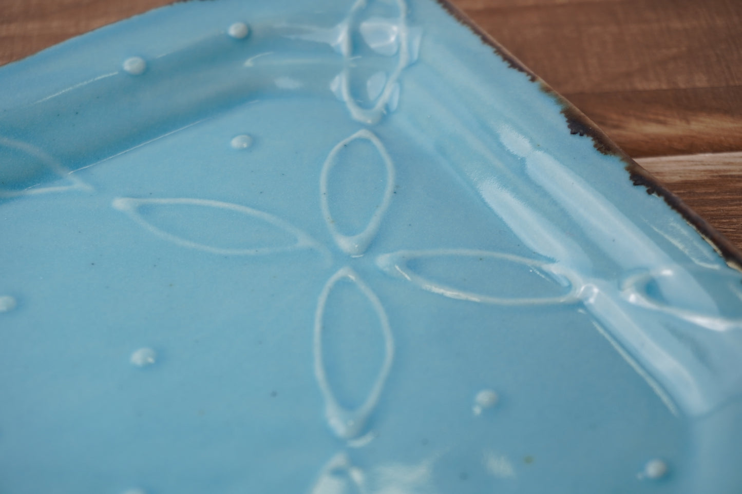 イッチン　長方プレート（ライトブルー）