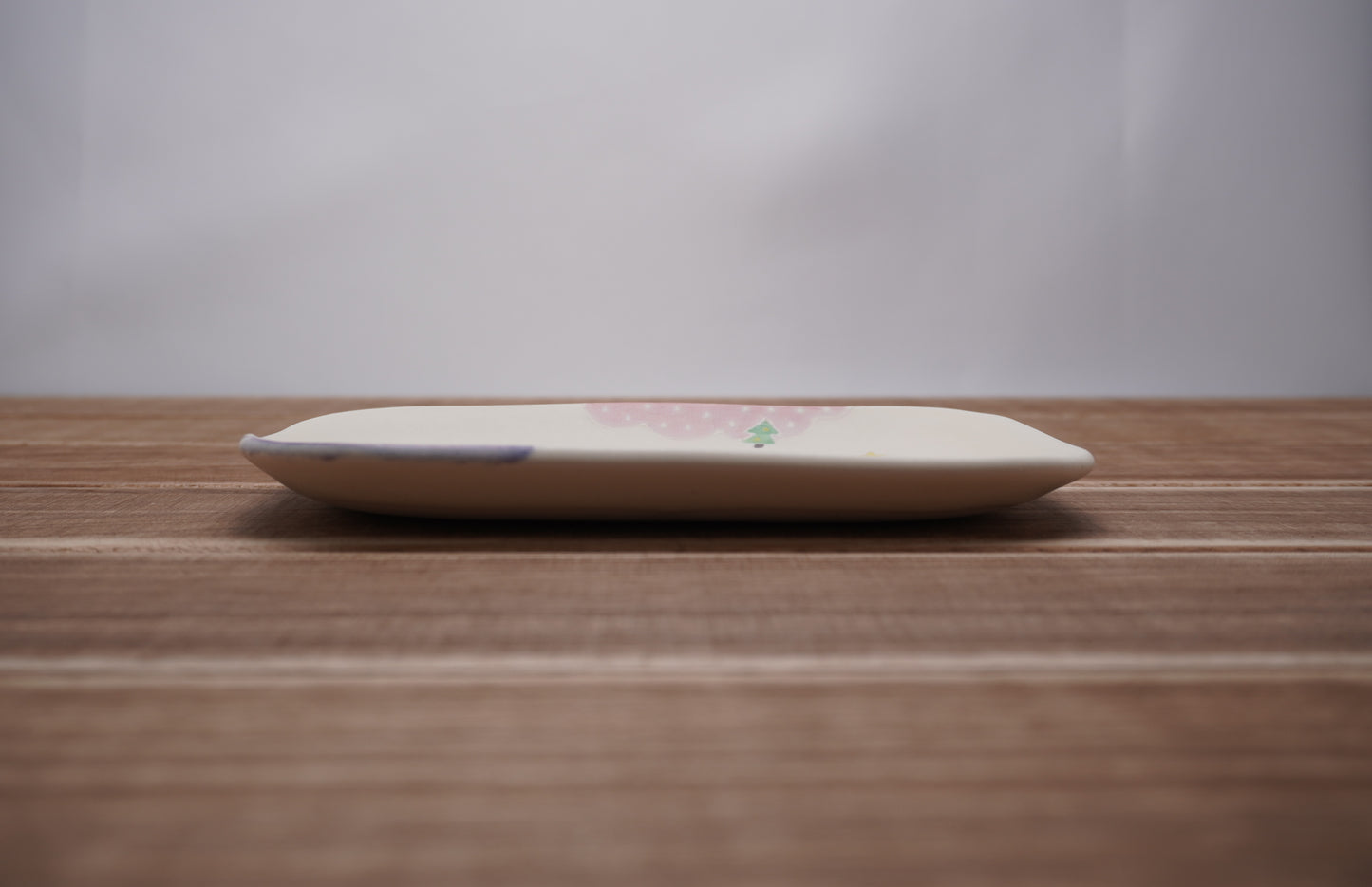 サンタクロース長皿（スノーホワイトB）